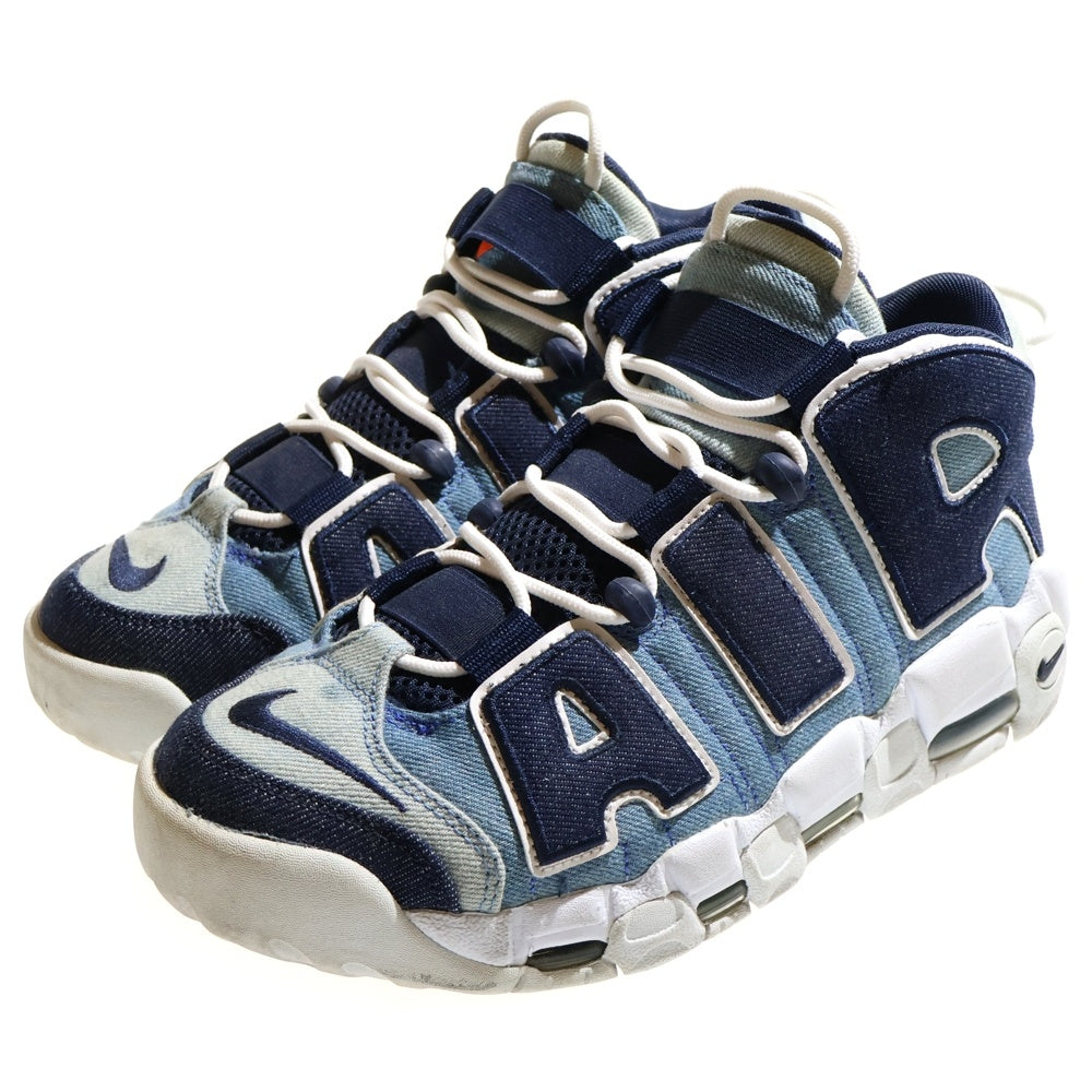 NIKE(ナイキ) AIR MORE UPTEMPO 96 DENIM エアモアアップテンポ デニム ローカットスニーカー インディゴ US8/26cm CJ6125-100