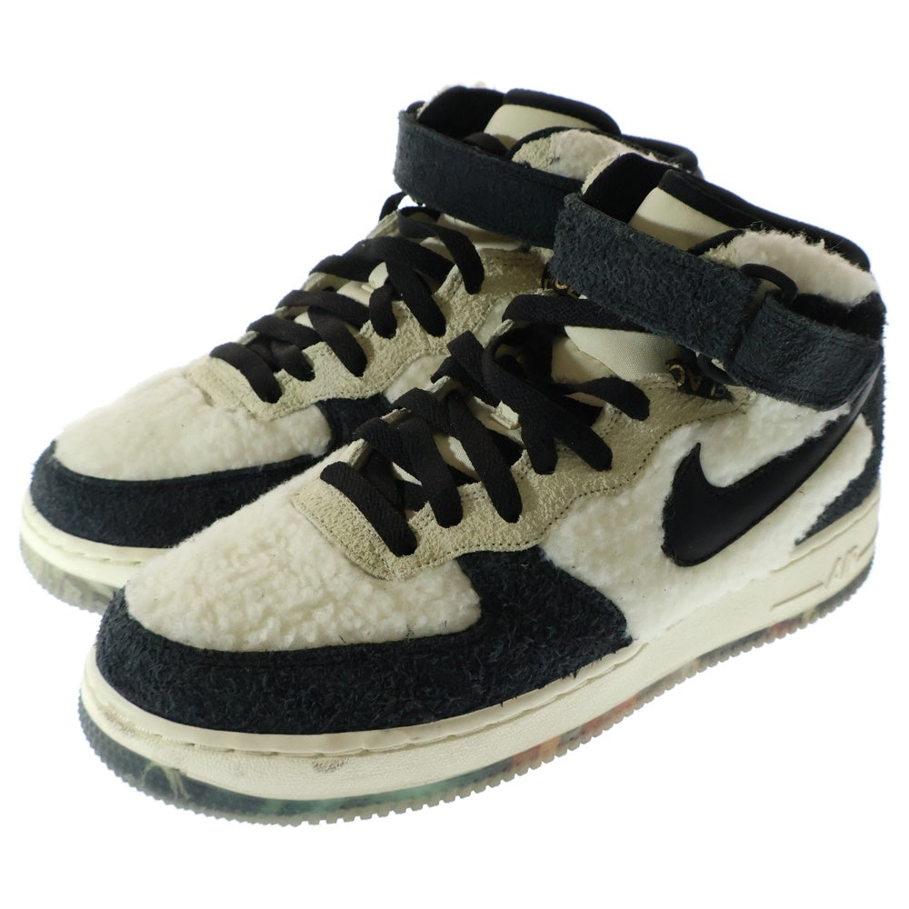 NIKE(ナイキ) AIR FORCE 1 MID 07 PRM CULTURE DAY エアフォース1 カルチャーデイ ミッドカットスニーカー ブラック/ホワイト US8/26cm DO2123-113
