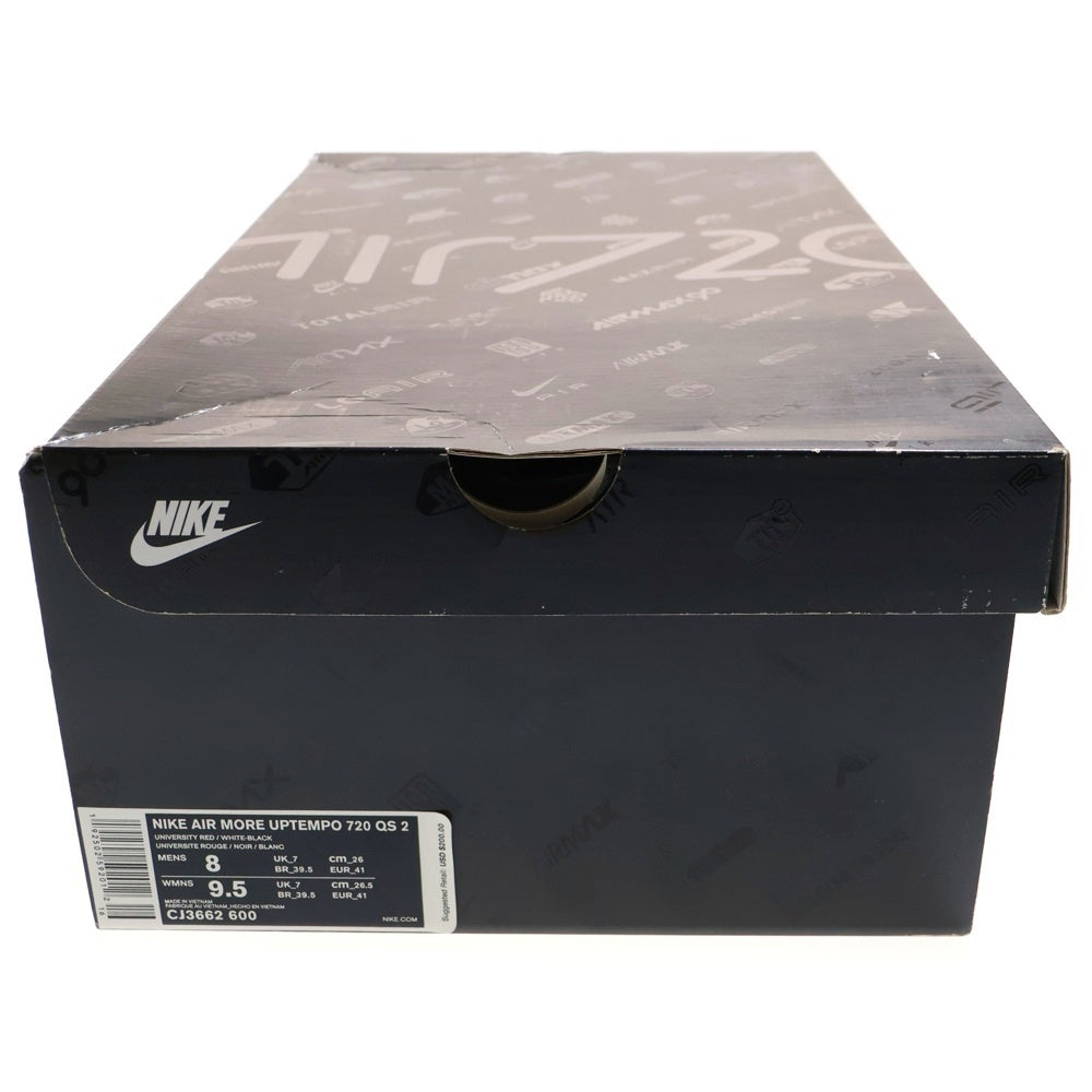 NIKE(ナイキ) AIR MORE UPTEMPO 720 UNIVERSITY RED エアモアアップテンポ720 ユニバーシティレッド ローカットスニーカー レッド uS8/26cm CJ3662-600