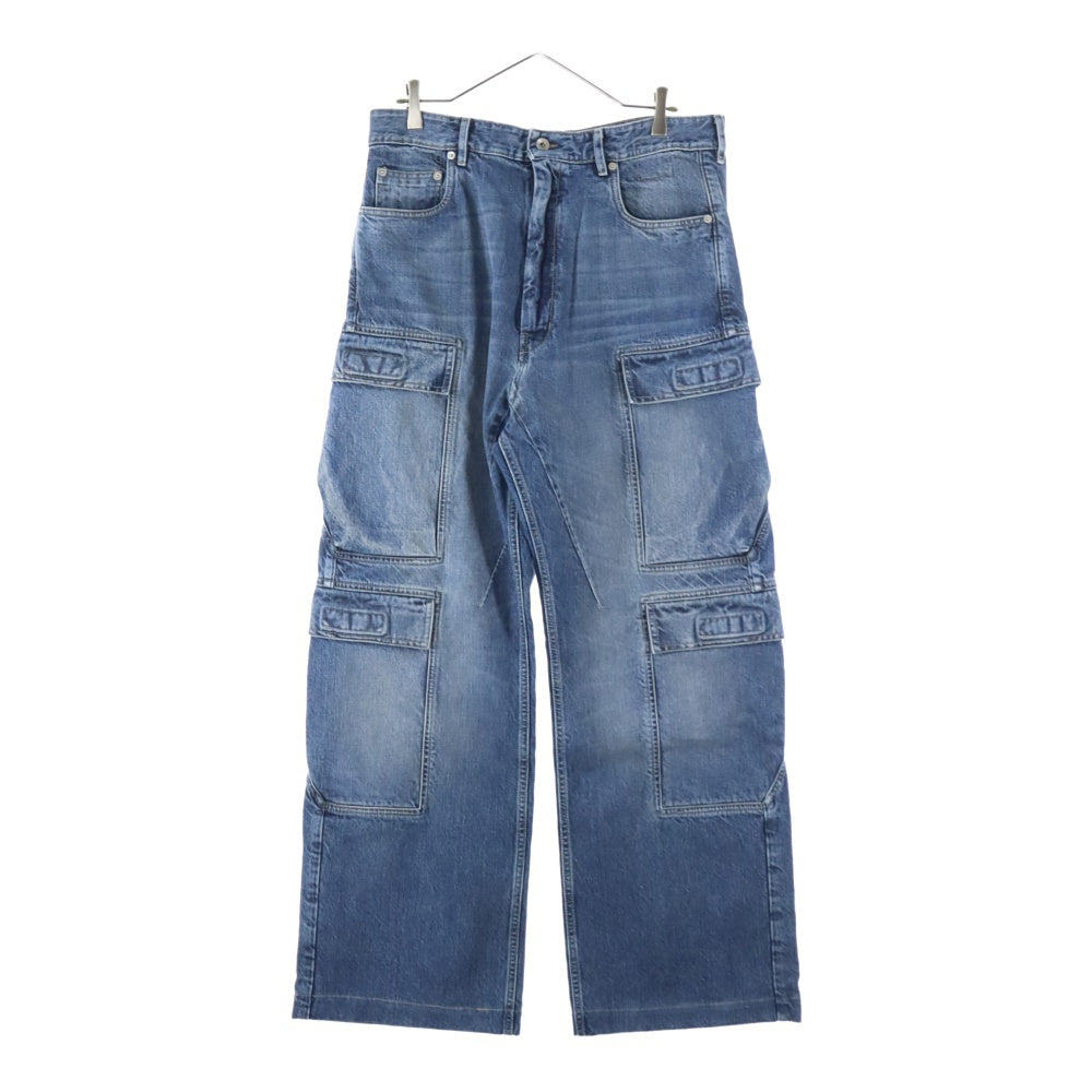 DRKSHDW(ダークシャドウ) 25SS DOUBLE CARGO JEANS ダブル カーゴ ワイドデニムパンツ ジーンズ インディゴ DU01E3361 DWB