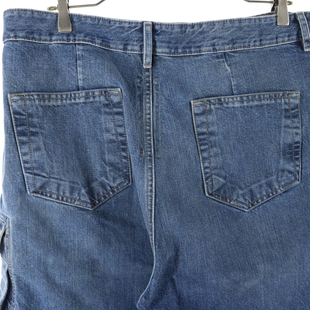 DRKSHDW(ダークシャドウ) 25SS DOUBLE CARGO JEANS ダブル カーゴ ワイドデニムパンツ ジーンズ インディゴ DU01E3361 DWB