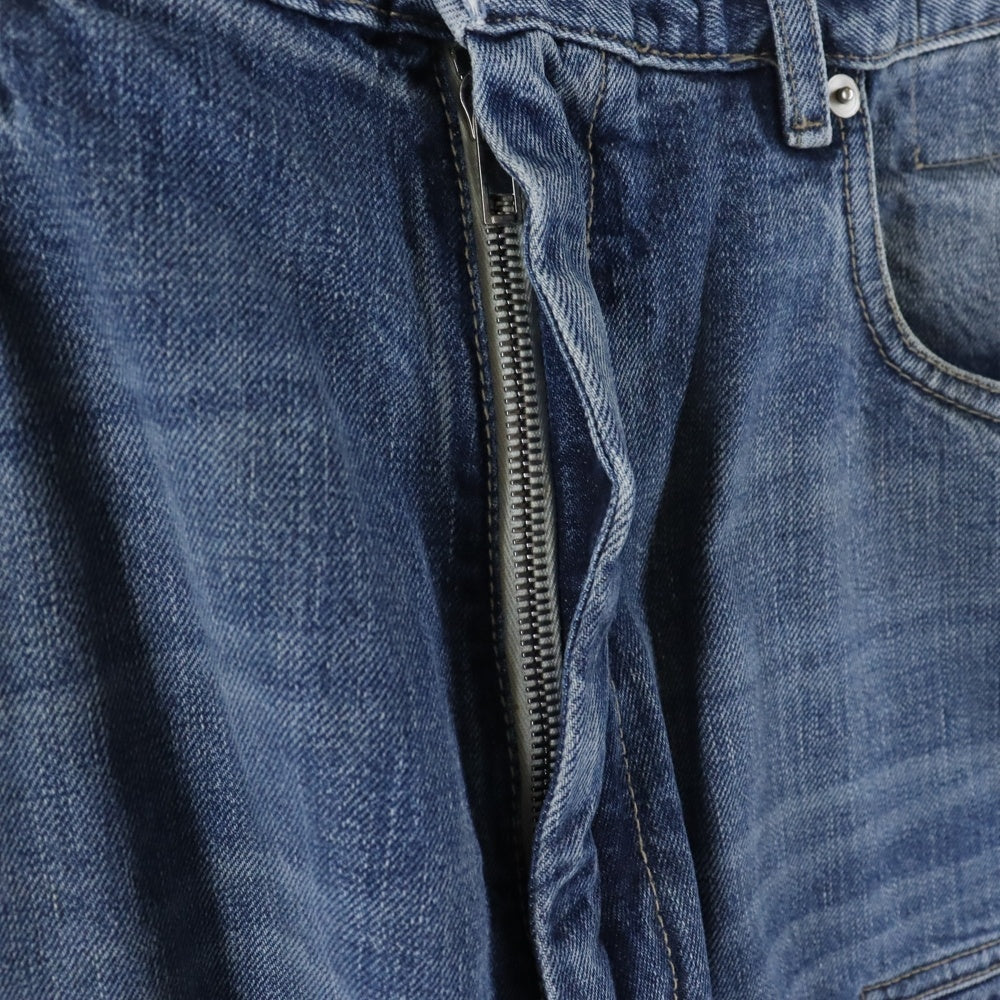 DRKSHDW(ダークシャドウ) 25SS DOUBLE CARGO JEANS ダブル カーゴ ワイドデニムパンツ ジーンズ インディゴ DU01E3361 DWB