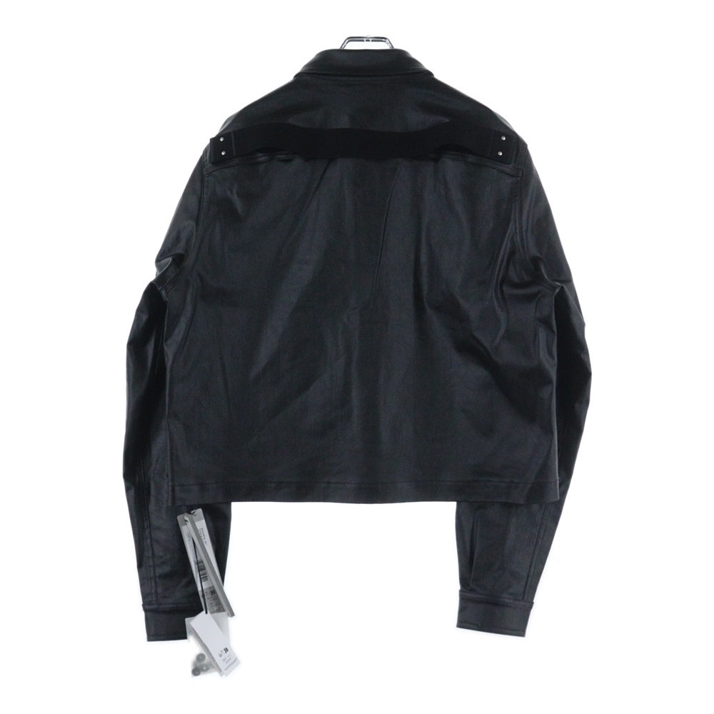 Rick Owens(リックオウエンス) 25SS TOURALICESHIRT ツアーアリス コーティングシャツジャケット ブラック RU01E5742-SCT