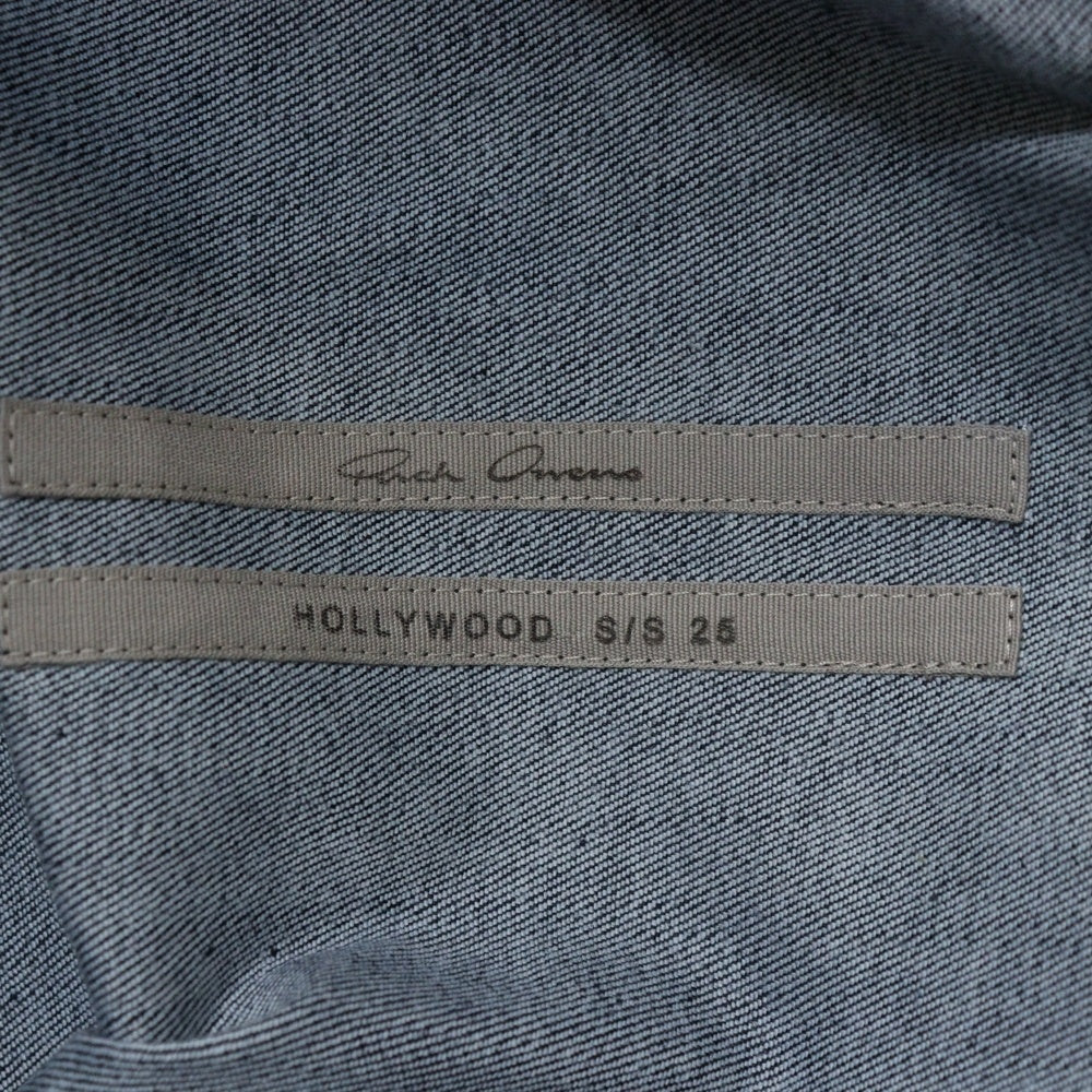 Rick Owens(リックオウエンス) 25SS TOURALICESHIRT ツアーアリス コーティングシャツジャケット ブラック RU01E5742-SCT