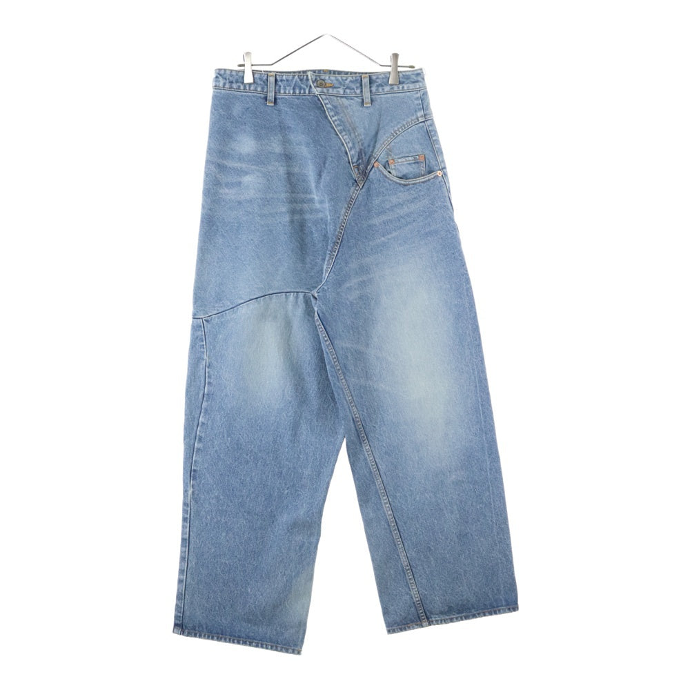 doublet(ダブレット) 25AW DISTORTED CUTTING DENIM PANTS ディストーティド カッティング ワイドデニムパンツ 25AW24PT323