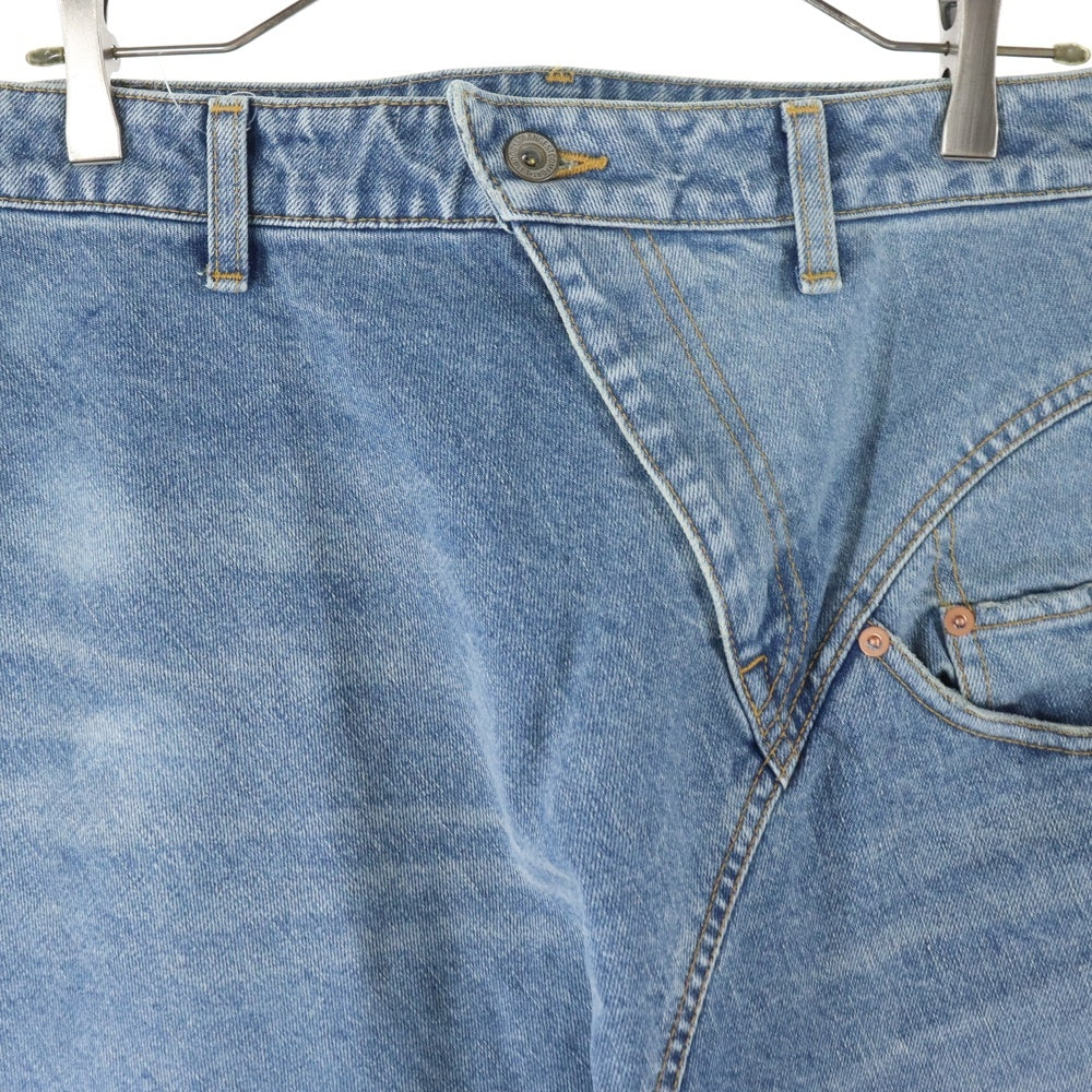 doublet(ダブレット) 25AW DISTORTED CUTTING DENIM PANTS ディストーティド カッティング ワイドデニムパンツ 25AW24PT323