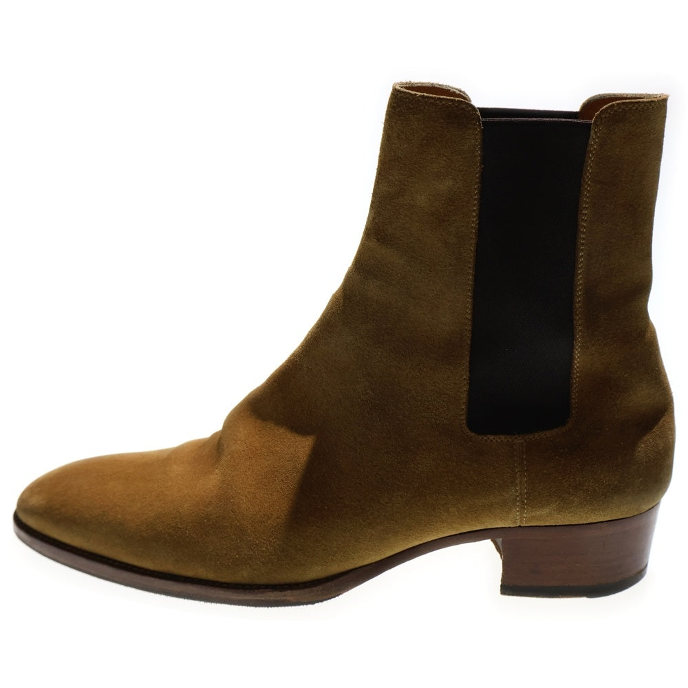 SAINT LAURENT PARIS(サンローランパリ) サイドゴアチェルシーブーツ ブラウン