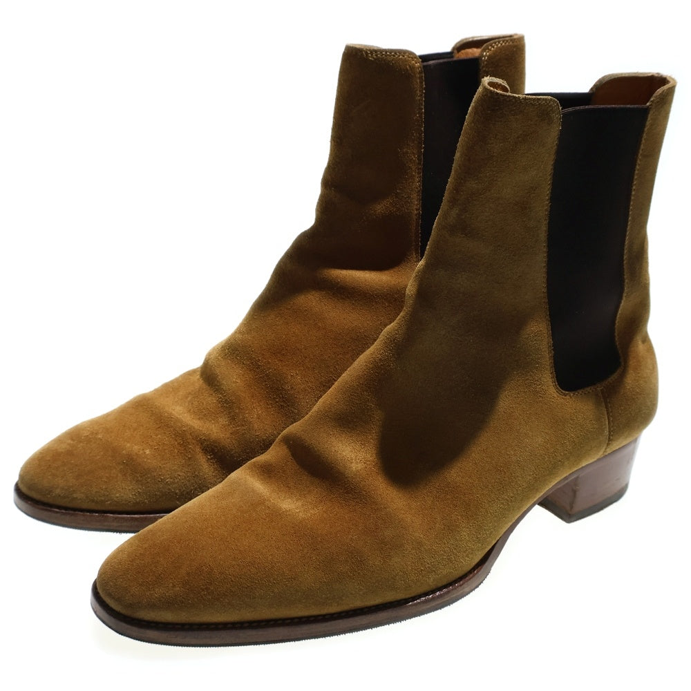 SAINT LAURENT PARIS(サンローランパリ) サイドゴアチェルシーブーツ ブラウン