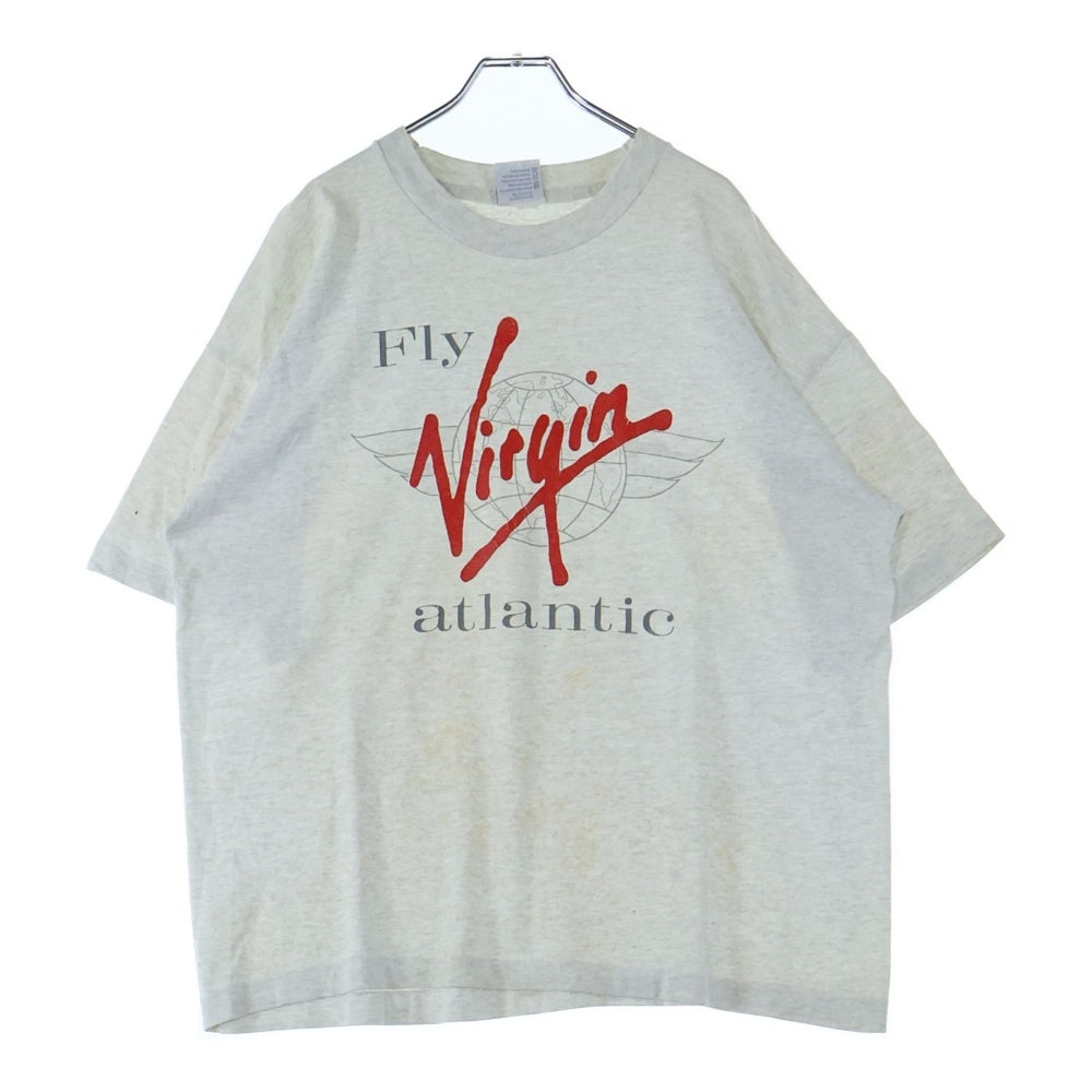 VINTAGE(ヴィンテージ) 90S Fly VIRGIN atlantic フライ ヴァージン アトランティック半袖Tシャツ カットソー ホワイト