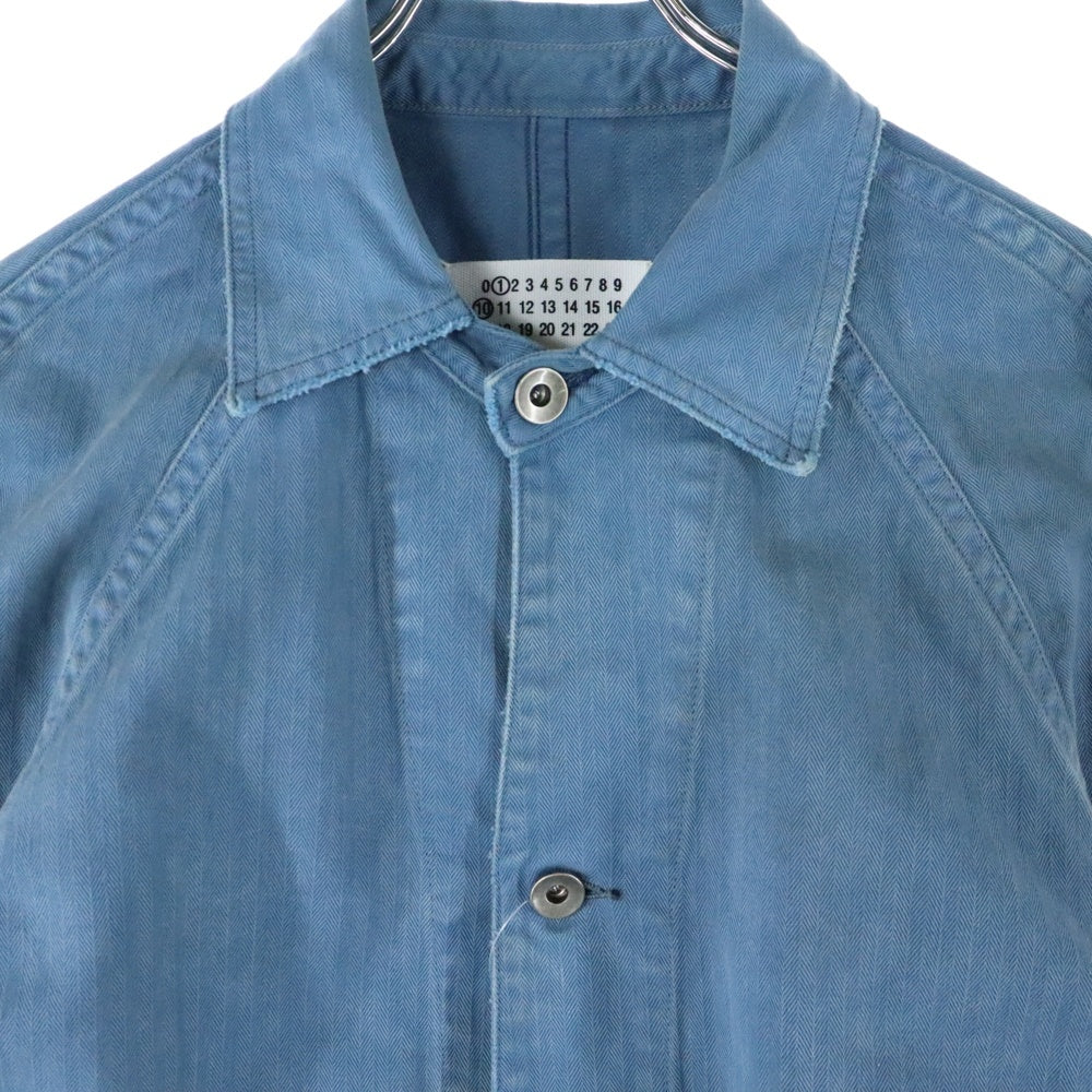 Maison Margiela 1 10(メゾンマルジェラ 1 10) Denim Cavan Jacket デニムキャンバスジャケット カバーオール インディゴ S50AM0635