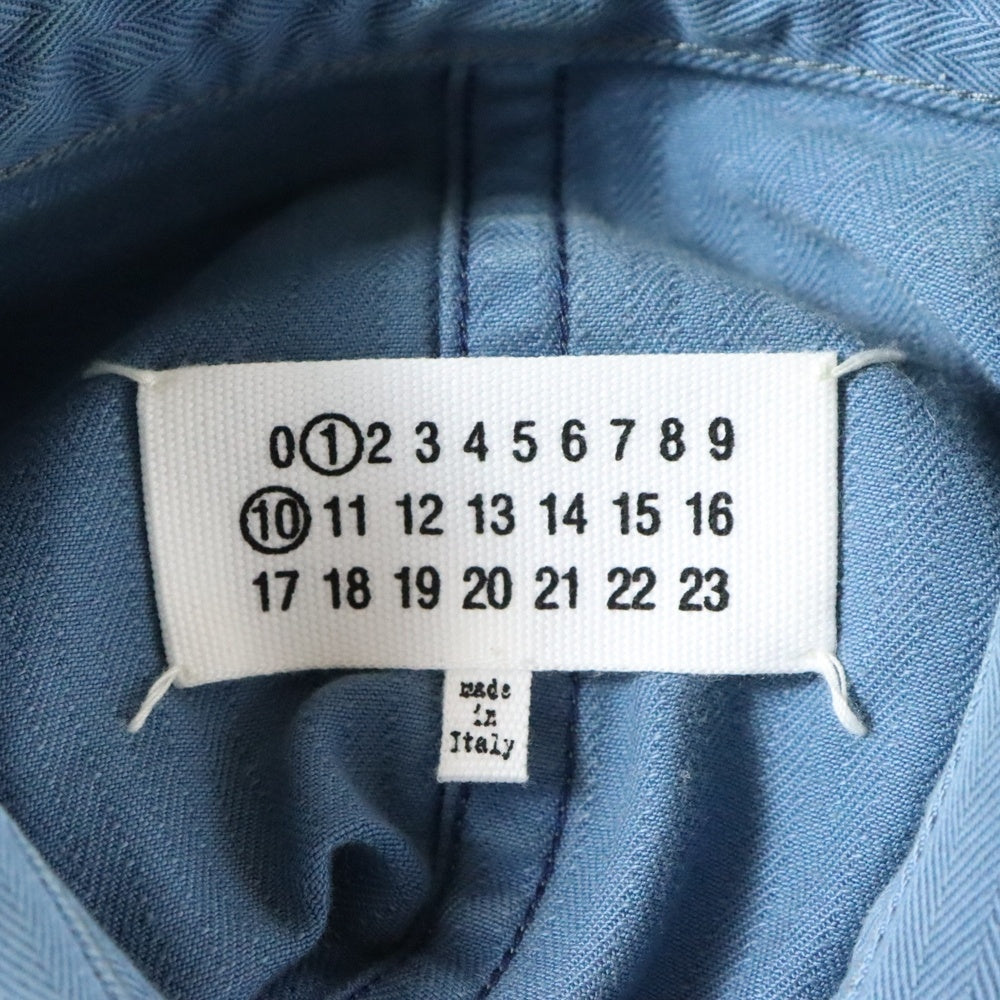 Maison Margiela 1 10(メゾンマルジェラ 1 10) Denim Cavan Jacket デニムキャンバスジャケット カバーオール インディゴ S50AM0635