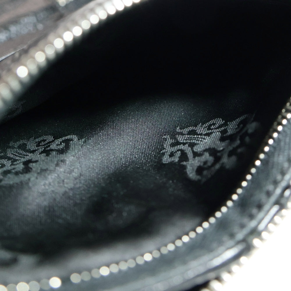 CHROME HEARTS(クロムハーツ) BANK ROBBER バンクローバー セメタリーパッチ ラウンドジップ レザーウォレット 財布 ブラック