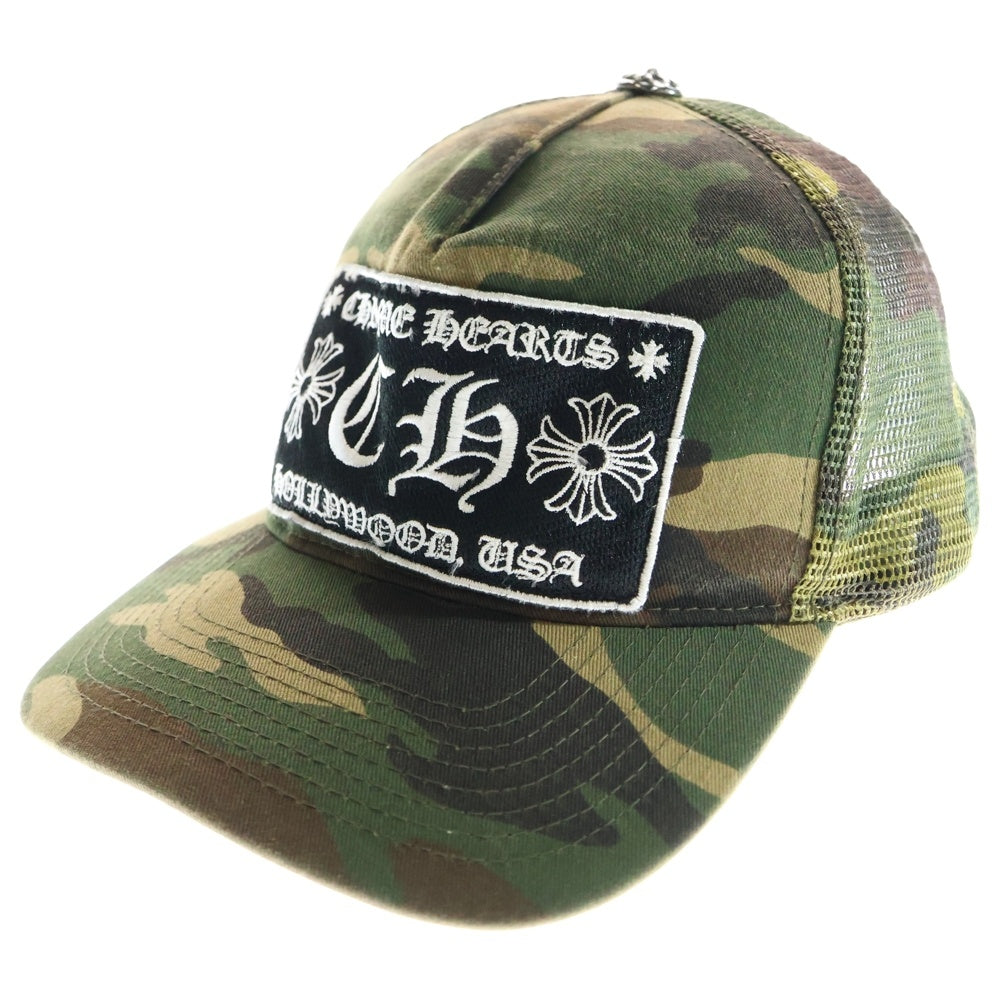 CHROME HEARTS(クロムハーツ) OLD TRUCKER CAP CHパッチ メッシュトラッカーキャップ 帽子 カーキ
