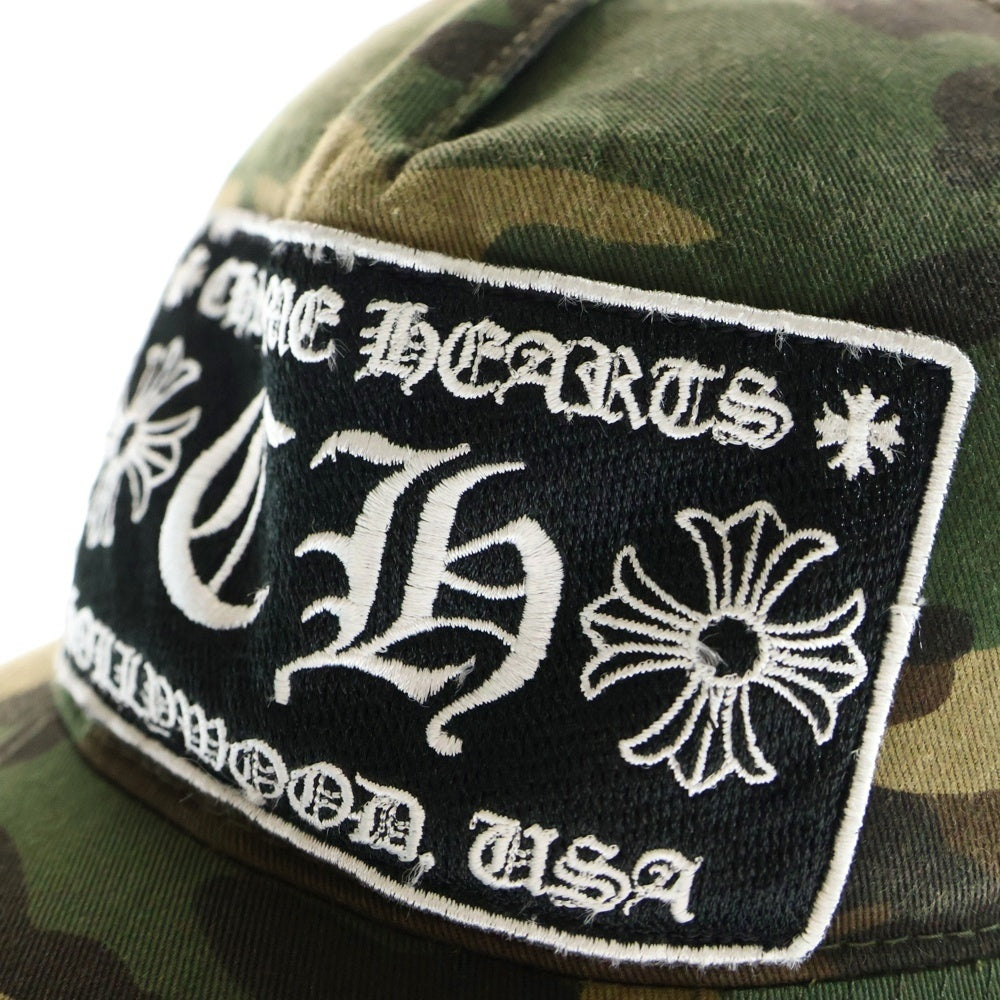 CHROME HEARTS(クロムハーツ) OLD TRUCKER CAP CHパッチ メッシュトラッカーキャップ 帽子 カーキ