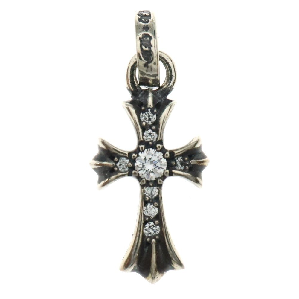 CHROME HEARTS(クロムハーツ) CRS BBYFAT P DMND ベイビーファットクロス PAVEダイヤ ペンダントトップ シルバーBCA234