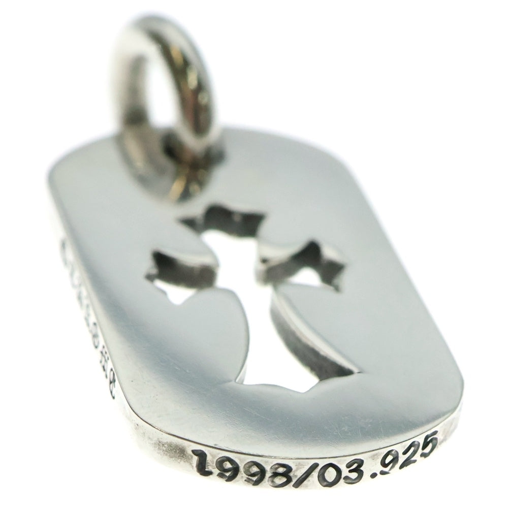 CHROME HEARTS(クロムハーツ) D TAG SML CO CRS カットアウトクロスドッグタグ スモール ペンダントトップ シルバー BCA242