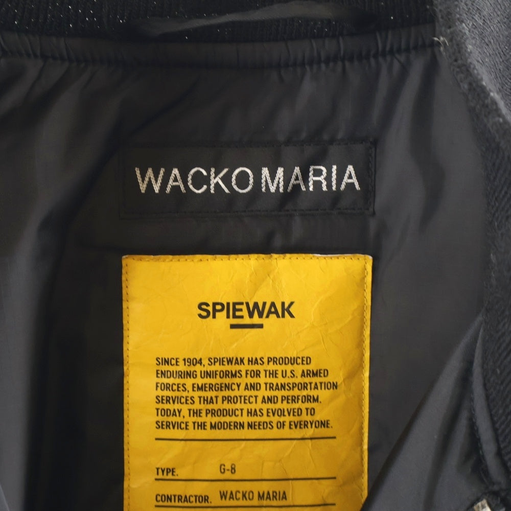 WACKO MARIA(ワコマリア) 23AW SPIEWAK / G-8 FLIGHT JACKET スピワック フライトジャケット ブラック 24FW-WMO-SW01