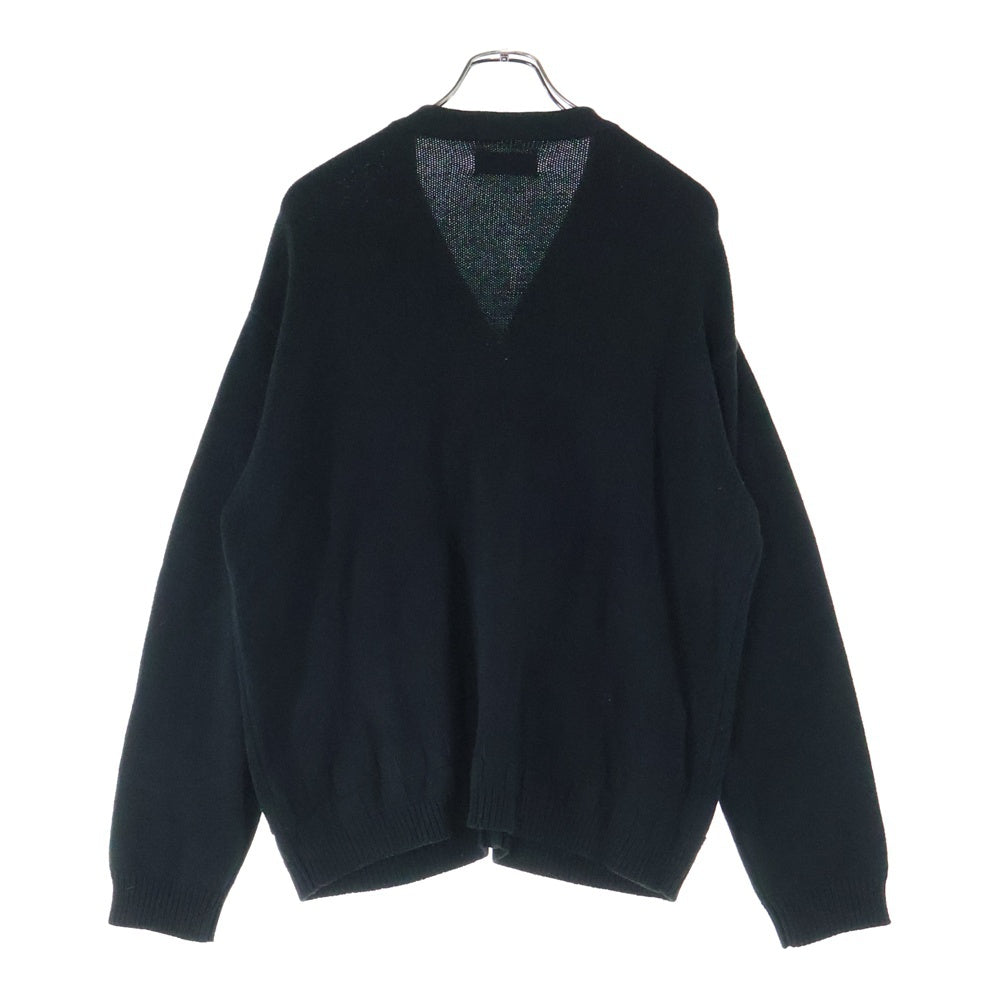 WIND AND SEA(ウィンダンシー) LIGHT KNIT CARDIGAN SEAロゴ ミドルゲージ ライト ニット カーディガン ブラック WDS-KN-04