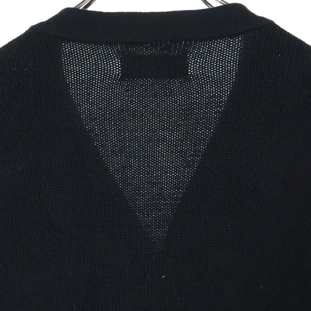 WIND AND SEA(ウィンダンシー) LIGHT KNIT CARDIGAN SEAロゴ ミドルゲージ ライト ニット カーディガン ブラック WDS-KN-04