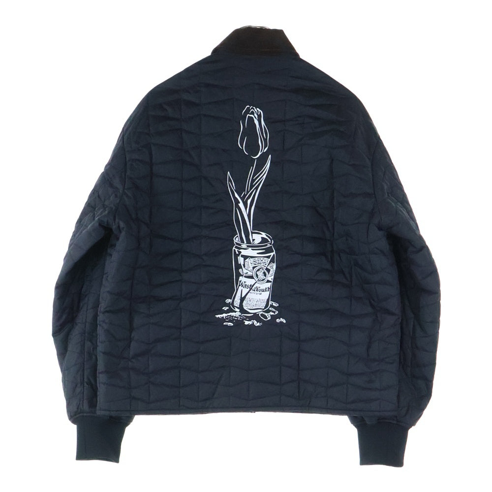 HUMAN MADE(ヒューマンメイド) 24AW QUILT PUFF JACKET キルティング パファー フライトジャケット ブラック WY28JK004
