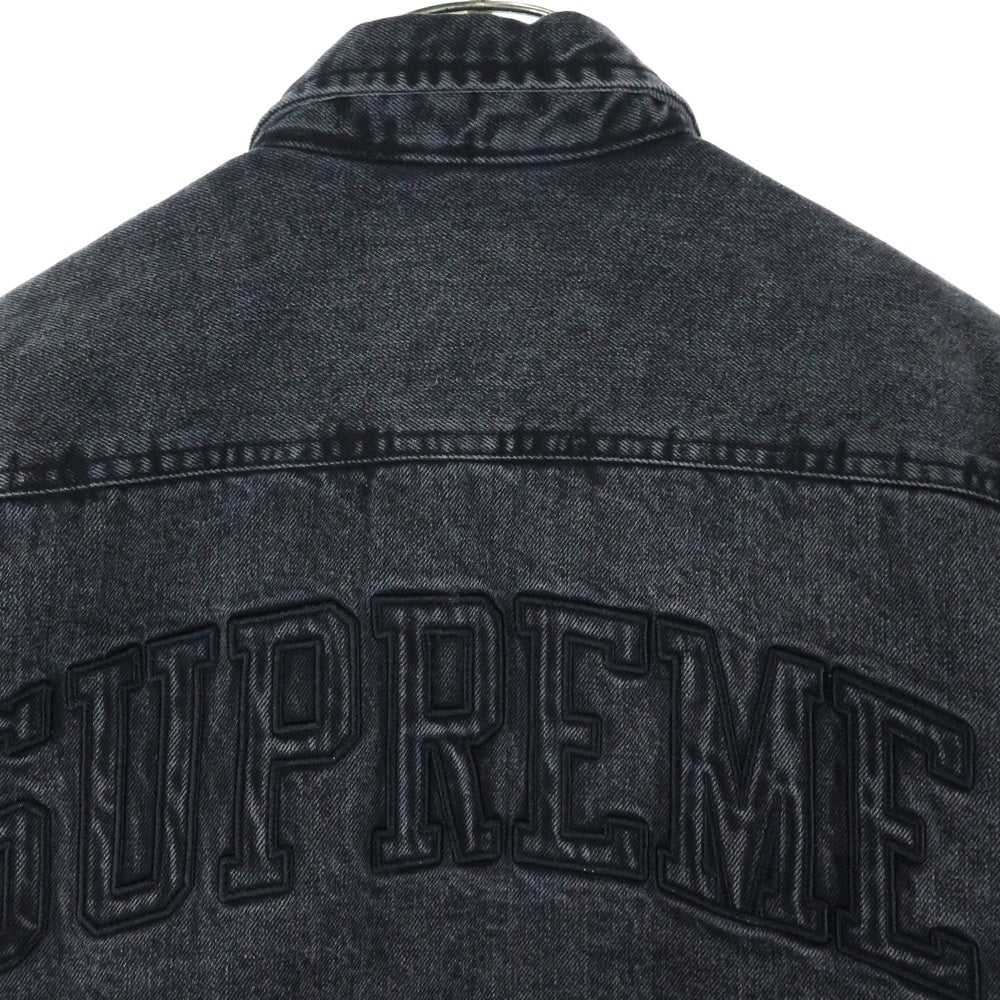 SUPREME(シュプリーム) 24AW Faux Shearling Lined Work Shirt フェイク シアリング デニム ワークシャツ グレー