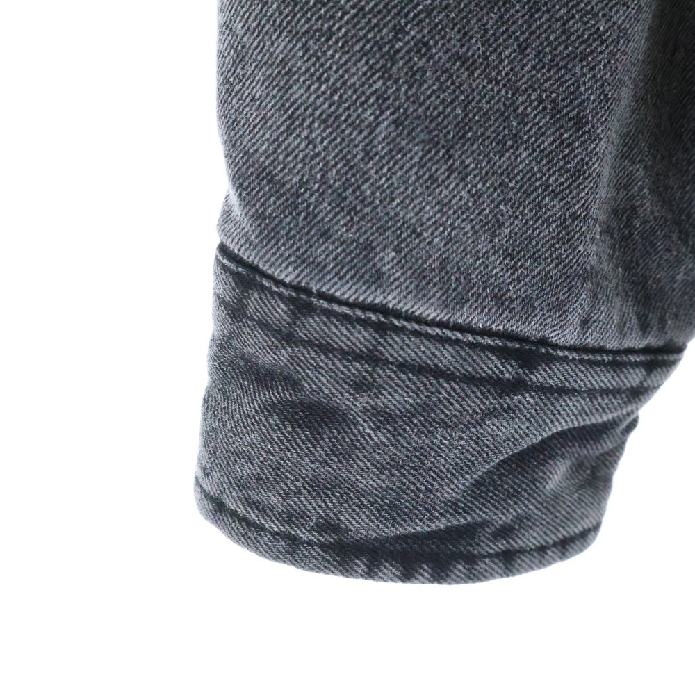 SUPREME(シュプリーム) 24AW Faux Shearling Lined Work Shirt フェイク シアリング デニム ワークシャツ グレー