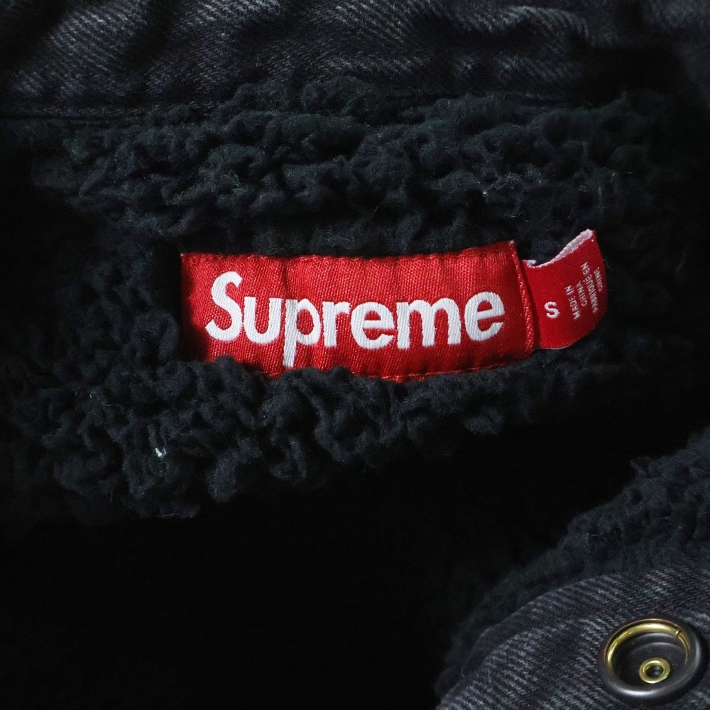 SUPREME(シュプリーム) 24AW Faux Shearling Lined Work Shirt フェイク シアリング デニム ワークシャツ グレー