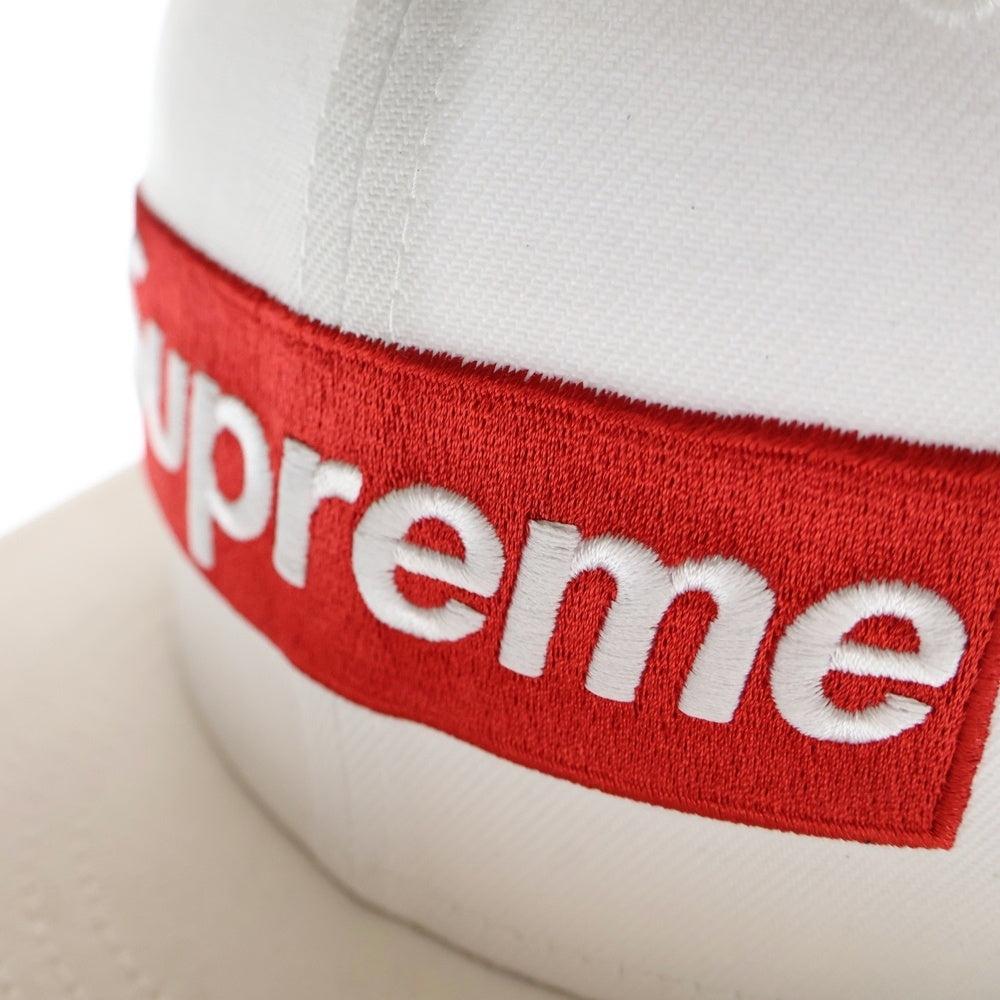 SUPREME(シュプリーム) 24SS ×NEW ERA Box Logo Mesh Back ニューエラ ボックスロゴ メッシュキャップ 帽子 ホワイト