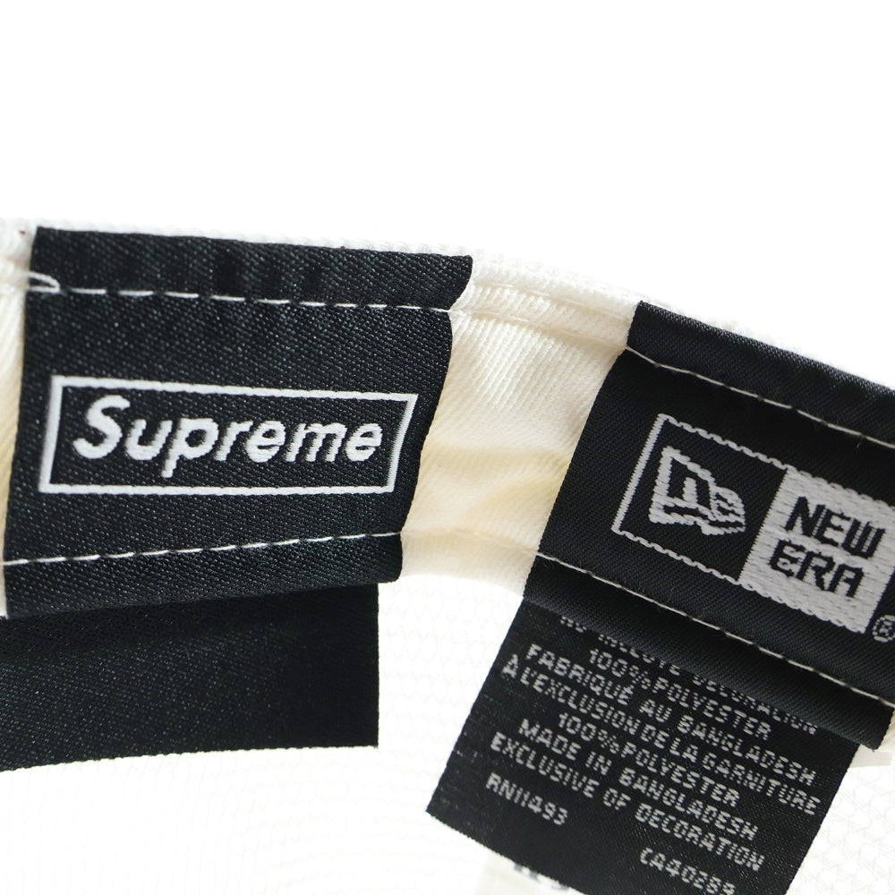 SUPREME(シュプリーム) 24SS ×NEW ERA Box Logo Mesh Back ニューエラ ボックスロゴ メッシュキャップ 帽子 ホワイト