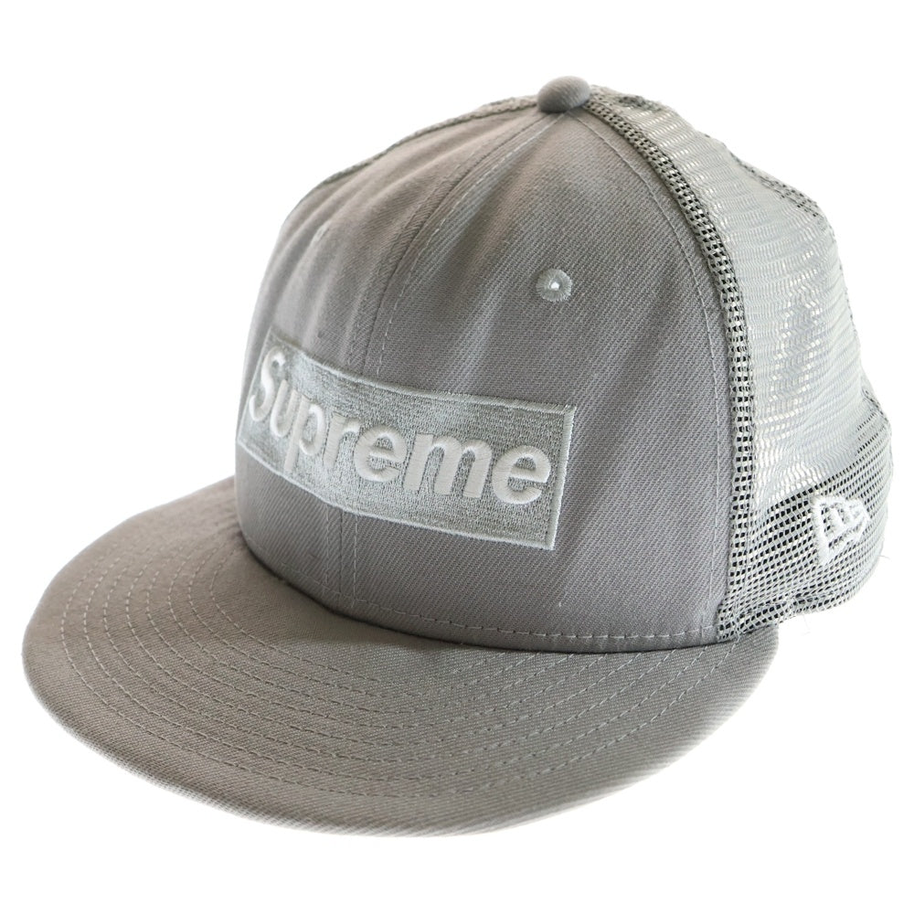 SUPREME(シュプリーム) 24SS ×NEW ERA Box Logo Mesh Cap ニューエラ ボックス ロゴ メッシュ キャップ 帽子 グレー
