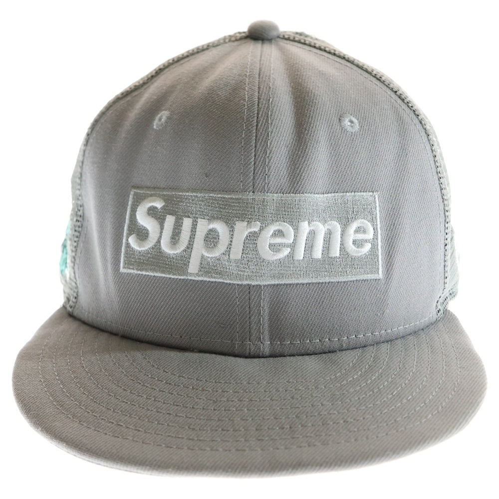 SUPREME(シュプリーム) 24SS ×NEW ERA Box Logo Mesh Cap ニューエラ ボックス ロゴ メッシュ キャップ 帽子 グレー