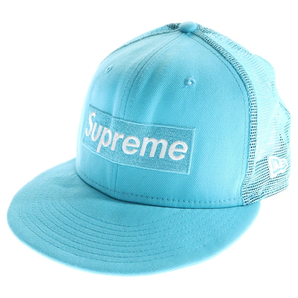 SUPREME(シュプリーム) 23SS ×NEW ERA Box Logo Mesh Cap ニューエラ ボックス ロゴ メッシュ キャップ 帽子 ブルー