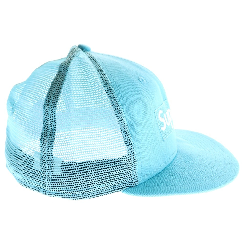 SUPREME(シュプリーム) 23SS ×NEW ERA Box Logo Mesh Cap ニューエラ ボックス ロゴ メッシュ キャップ 帽子 ブルー