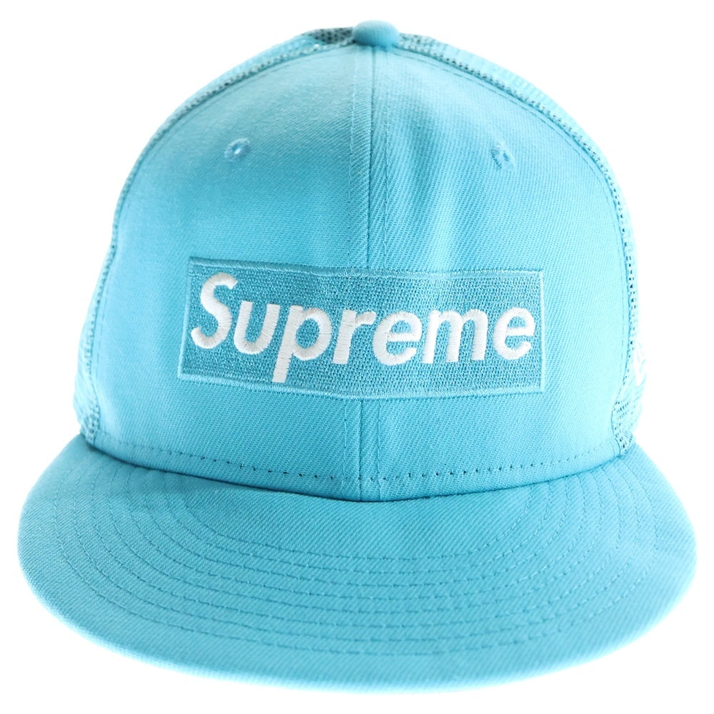 SUPREME(シュプリーム) 23SS ×NEW ERA Box Logo Mesh Cap ニューエラ ボックス ロゴ メッシュ キャップ 帽子 ブルー