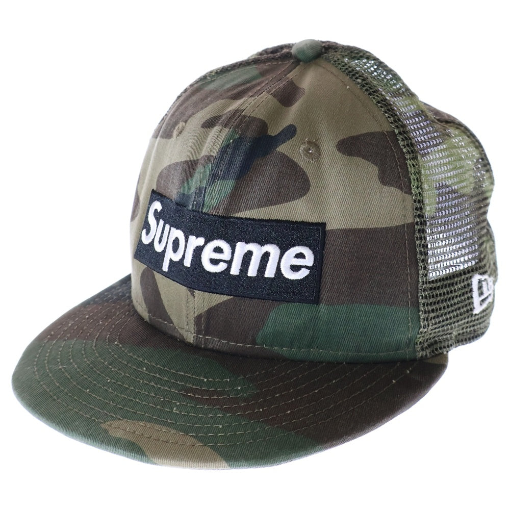 SUPREME(シュプリーム) 24SS ×NEW ERA Box Logo Mesh Cap ニューエラ ボックス ロゴ メッシュ カモフラキャップ 帽子 カーキ