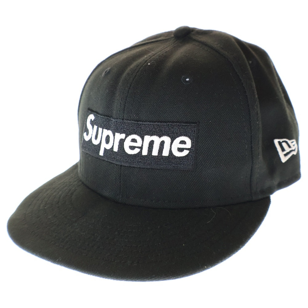 SUPREME(シュプリーム) 22AW ×NEW ERA Money Box Logo Cap マネー ボックスロゴ 6パネル ベースボールキャップ 帽子 ブラック