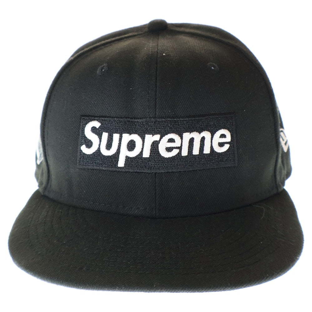SUPREME(シュプリーム) 22AW ×NEW ERA Money Box Logo Cap マネー ボックスロゴ 6パネル ベースボールキャップ 帽子 ブラック