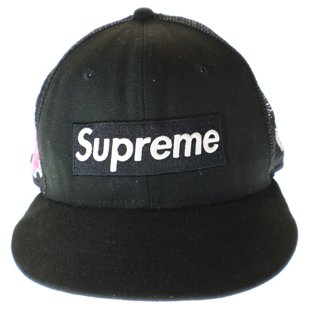 SUPREME(シュプリーム) 24SS ×NEW ERA Box Logo Mesh Cap ニューエラ ボックスロゴ メッシュキャップ 帽子 ブラック