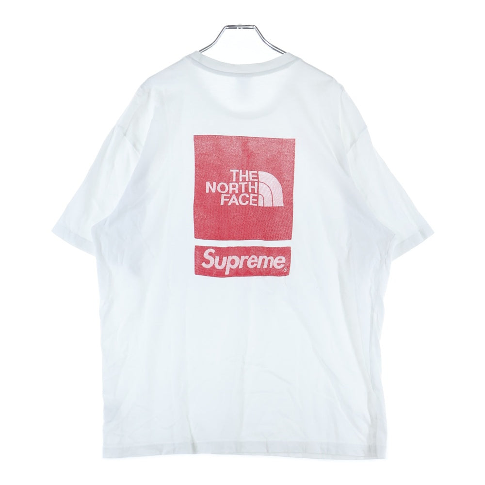 SUPREME(シュプリーム) 24SS ×THE NORTH FACE S/S Top Tee ザノースフェイス ショートスリーブ トップ クルーネック半袖Tシャツ カットソー ホワイト NT02412I
