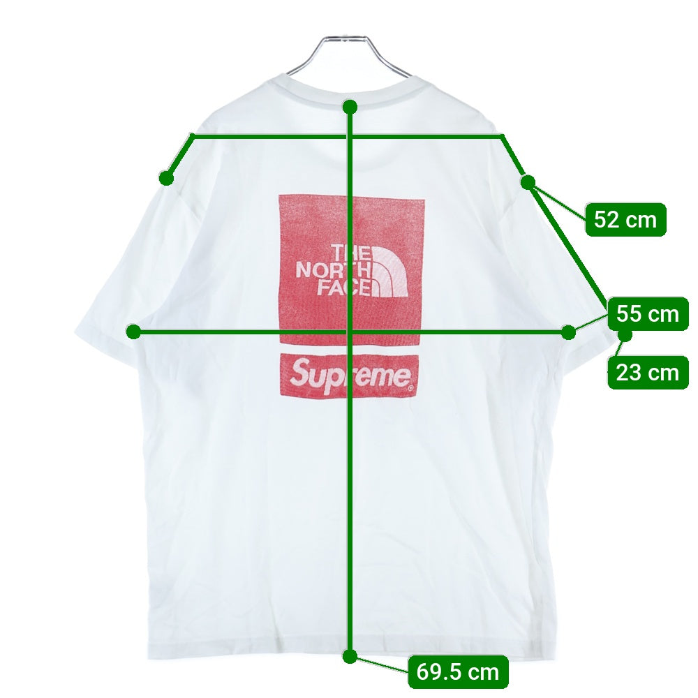 SUPREME(シュプリーム) 24SS ×THE NORTH FACE S/S Top Tee ザノースフェイス ショートスリーブ トップ クルーネック半袖Tシャツ カットソー ホワイト NT02412I
