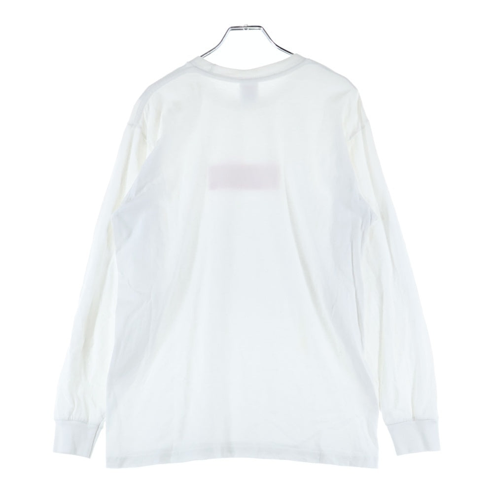 SUPREME(シュプリーム) Box Logo L/S Tee ボックス ロゴ ロングスリーブ クルーネック長袖Tシャツ カットソー ホワイト