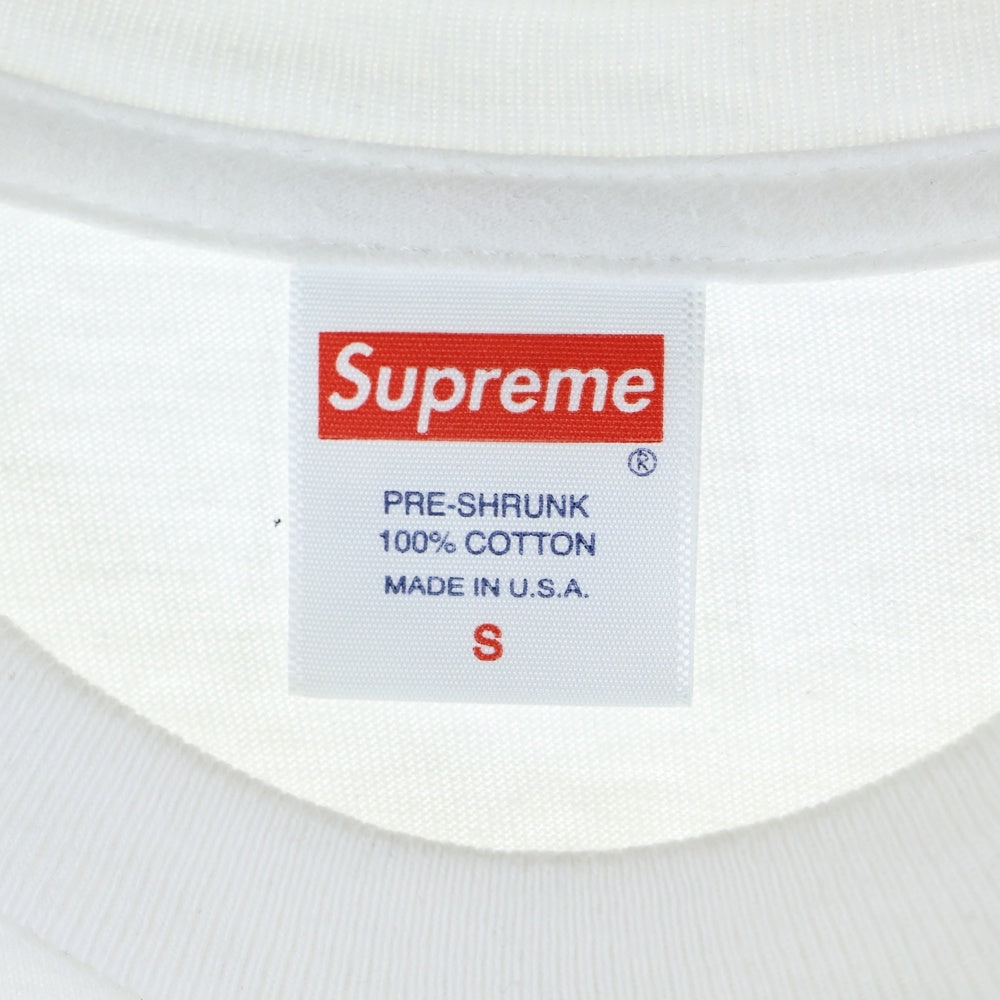 SUPREME(シュプリーム) Box Logo L/S Tee ボックス ロゴ ロングスリーブ クルーネック長袖Tシャツ カットソー ホワイト
