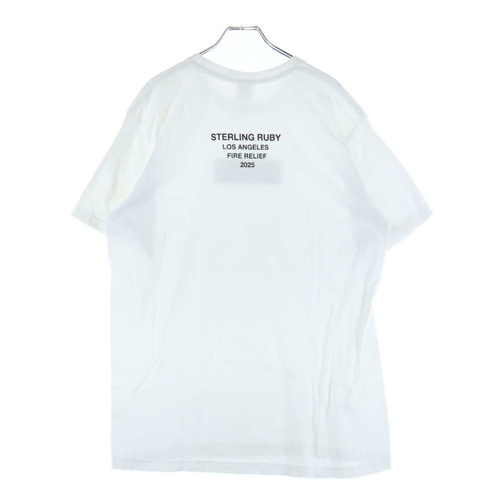 SUPREME(シュプリーム) 25SS Fire Relief Box Logo Tee ファイアー リリーフ ボックス ロゴ クルーネック半袖Tシャツ カットソー ホワイト