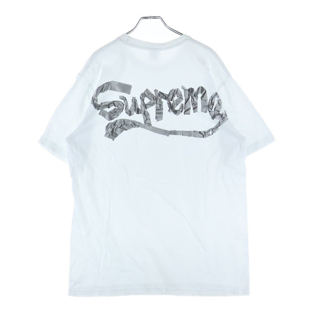 SUPREME(シュプリーム) 25SS Tape Tee テープロゴ クルーネック半袖Tシャツ カットソー ホワイト