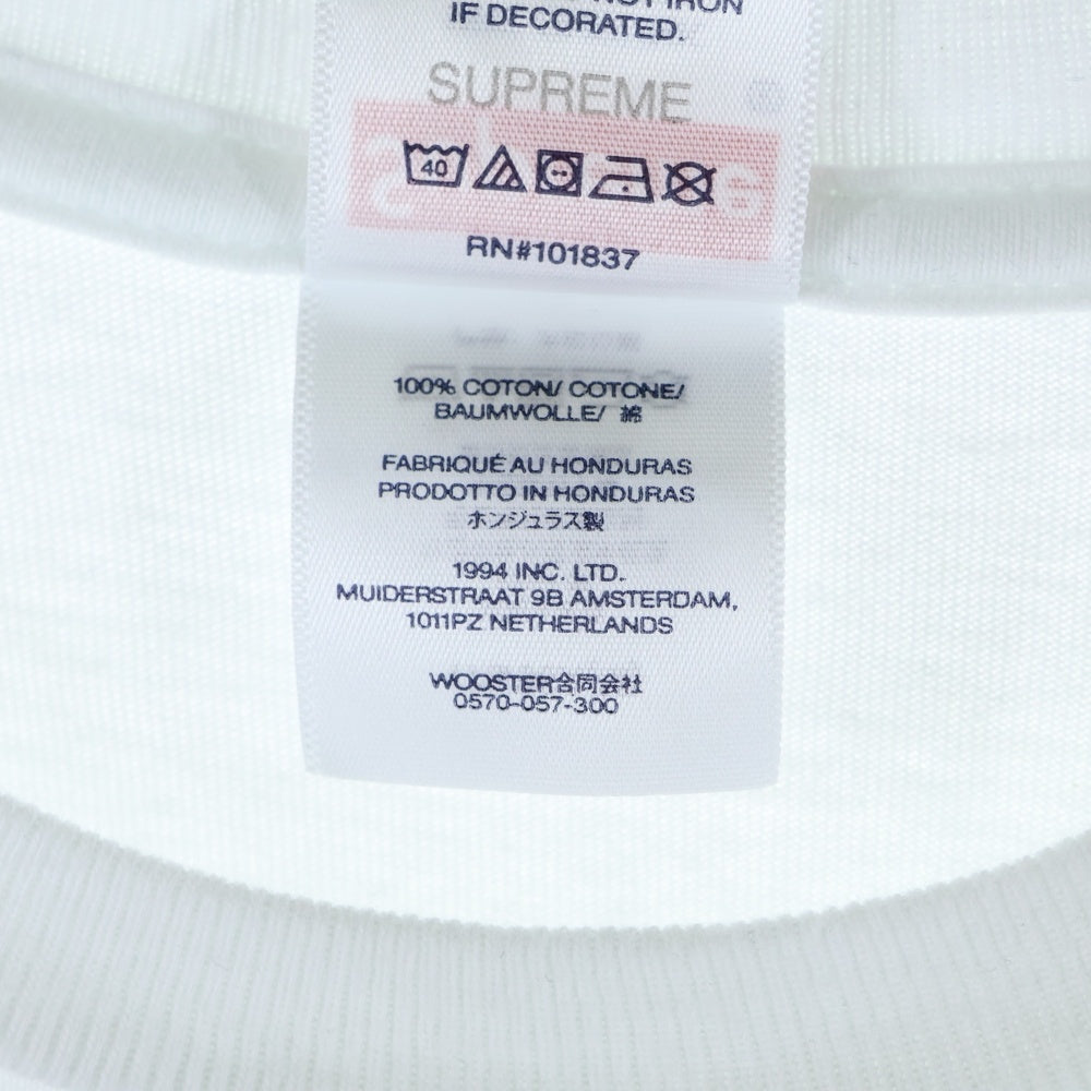 SUPREME(シュプリーム) 25SS Tape Tee テープロゴ クルーネック半袖Tシャツ カットソー ホワイト