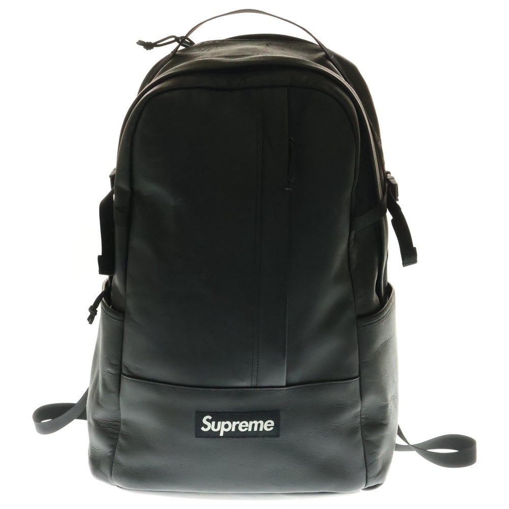 SUPREME(シュプリーム) 23AW Leather Backpack レザー バックパック リュックサック ブラック