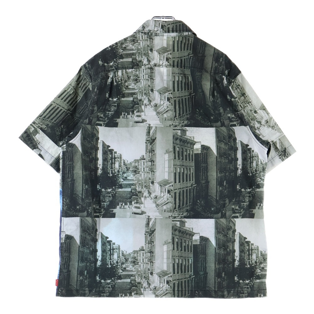 SUPREME(シュプリーム) 21SS Muhammad Ali Zip Up S/S Shirt モハメドアリ ジップアップ 半袖シャツ ブルー/グレー
