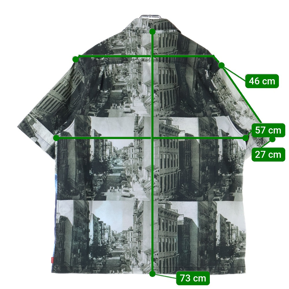 SUPREME(シュプリーム) 21SS Muhammad Ali Zip Up S/S Shirt モハメドアリ ジップアップ 半袖シャツ ブルー/グレー