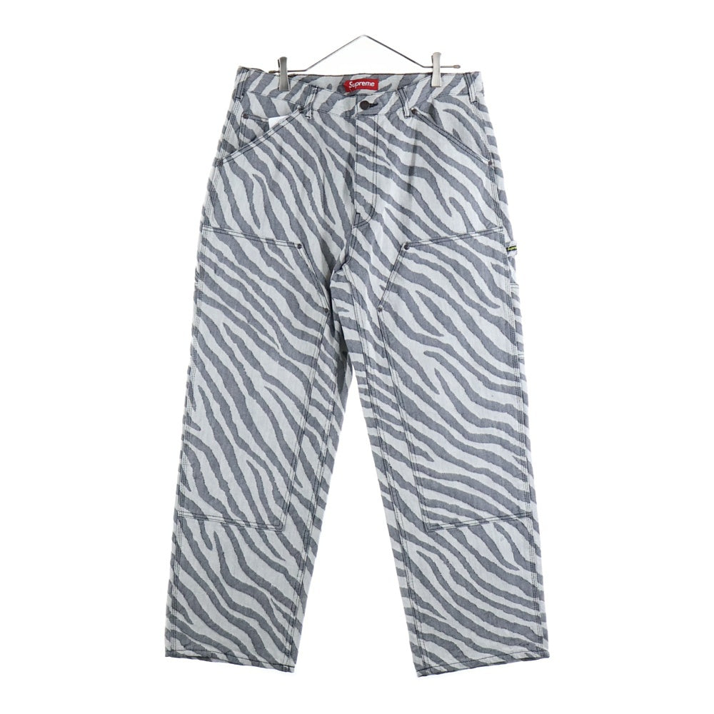 SUPREME(シュプリーム) 24SS Double Knee Painter Pant Zebra ゼブラ ダブルニー ペインターパンツ ホワイト/ブラック
