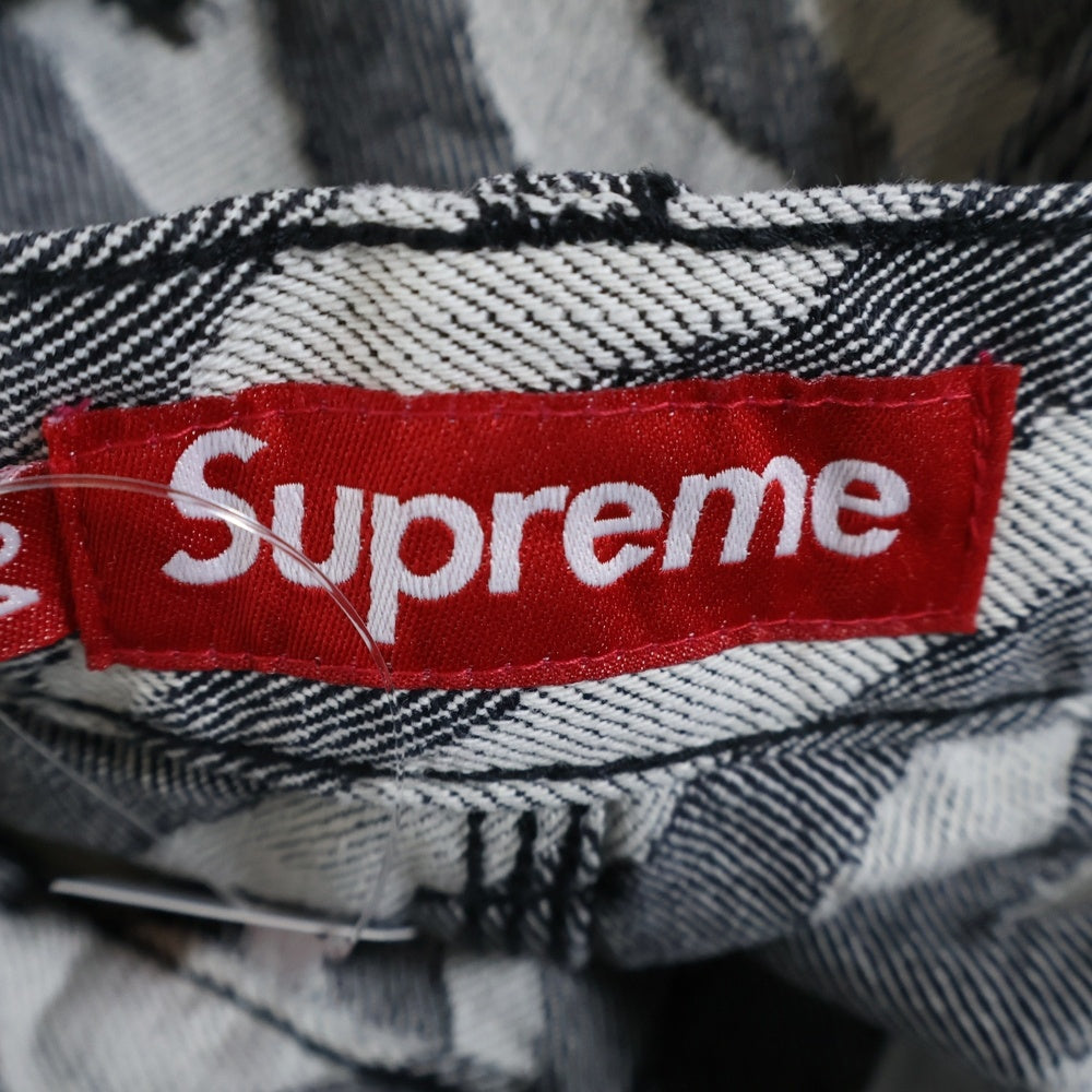 SUPREME(シュプリーム) 24SS Double Knee Painter Pant Zebra ゼブラ ダブルニー ペインターパンツ ホワイト/ブラック